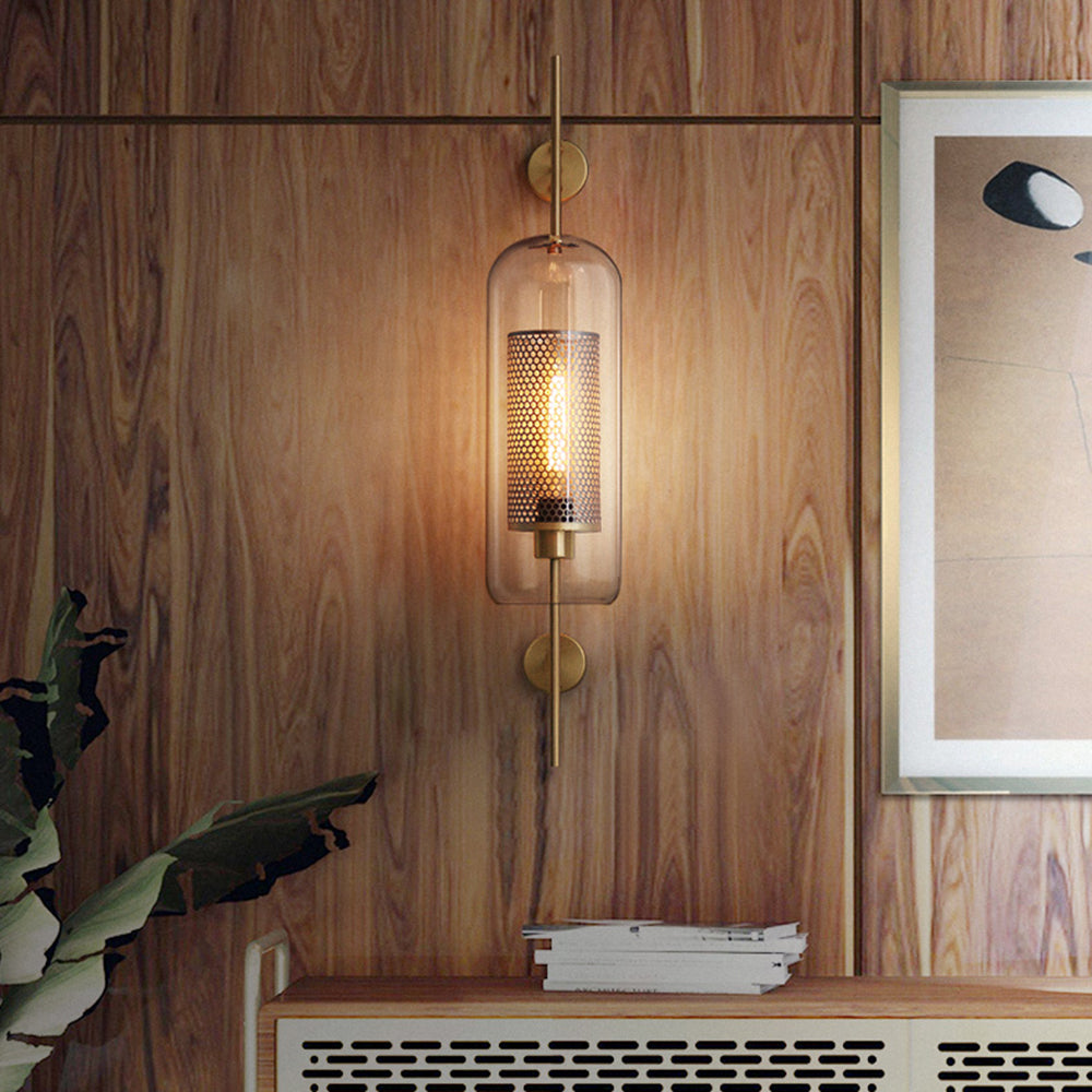 Seniq Industrialna Elegancka Szklana Lampa Ścienna