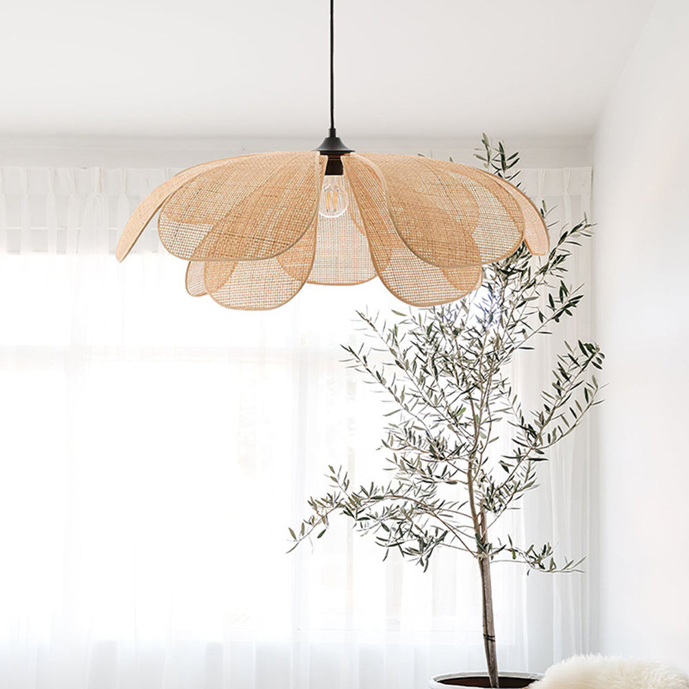 Lampa Wisząca Seli Ręcznie Robiona, Plecionka Rattanowa/Wierzbowa