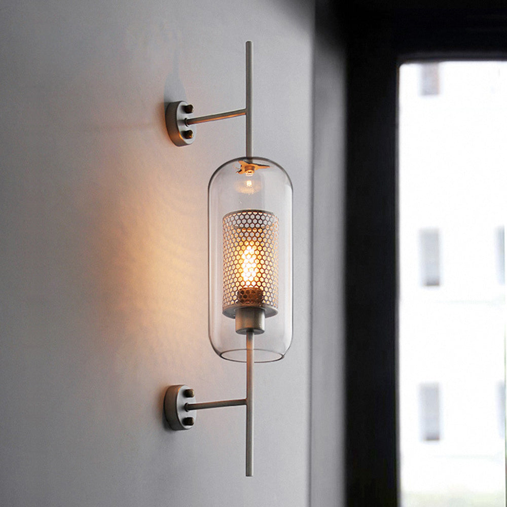 Seniq Industrialna Elegancka Szklana Lampa Ścienna