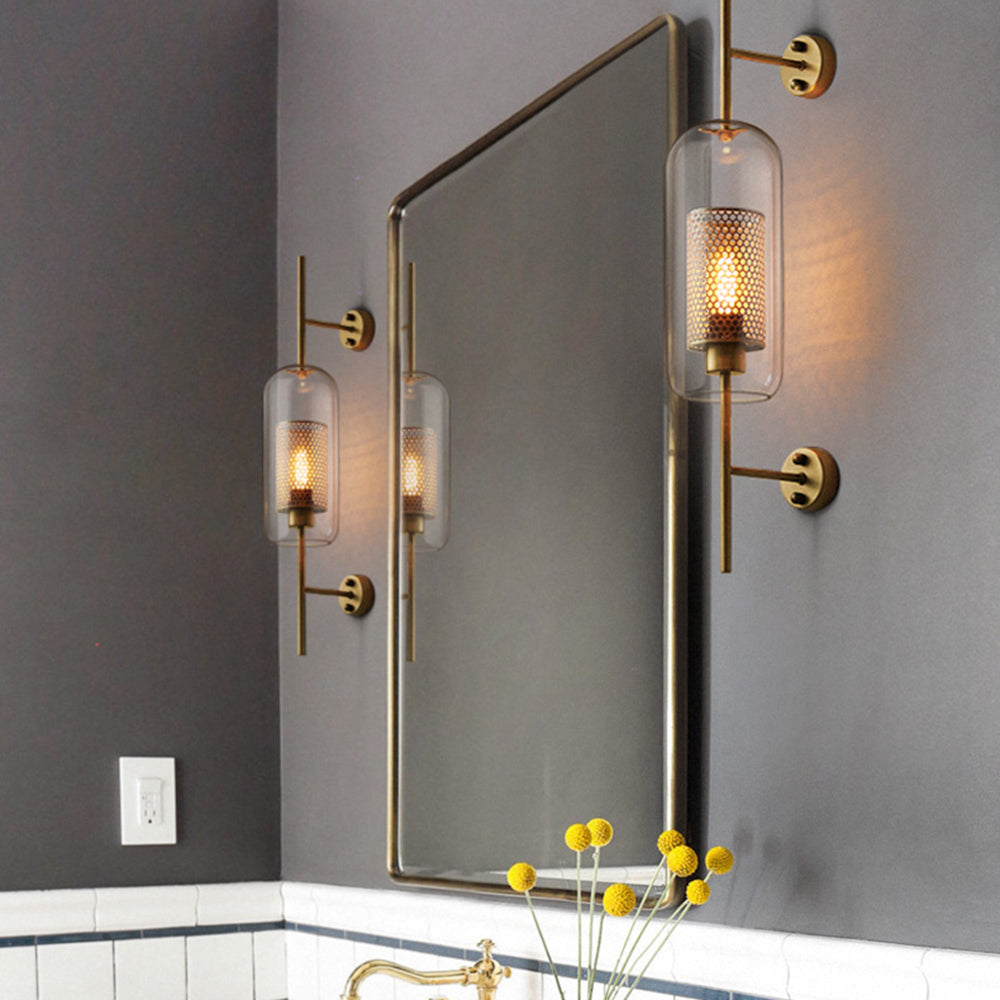 Seniq Industrialna Elegancka Szklana Lampa Ścienna