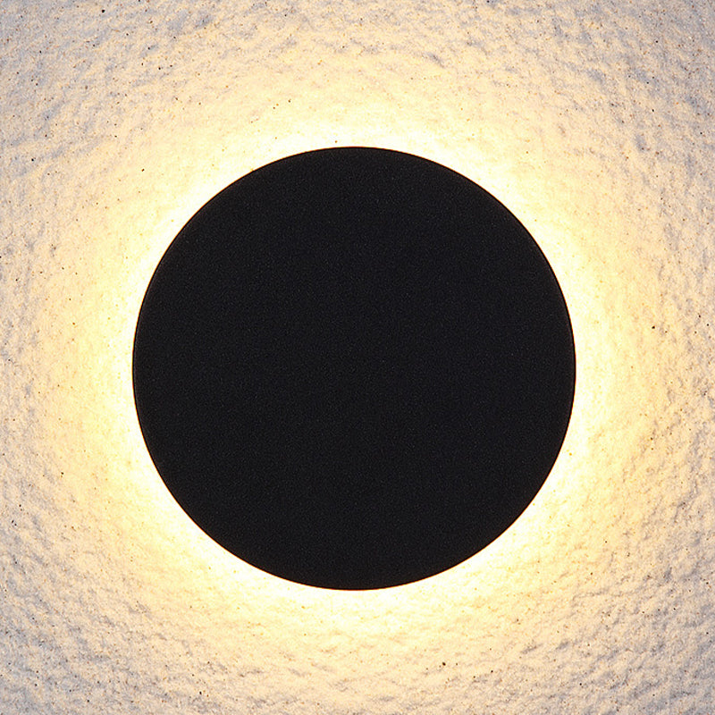 Dori Minimalistyczna Okrągła/Kwadratowa Zewnętrzna Lampa Ścienna LED, Czarna/Biała