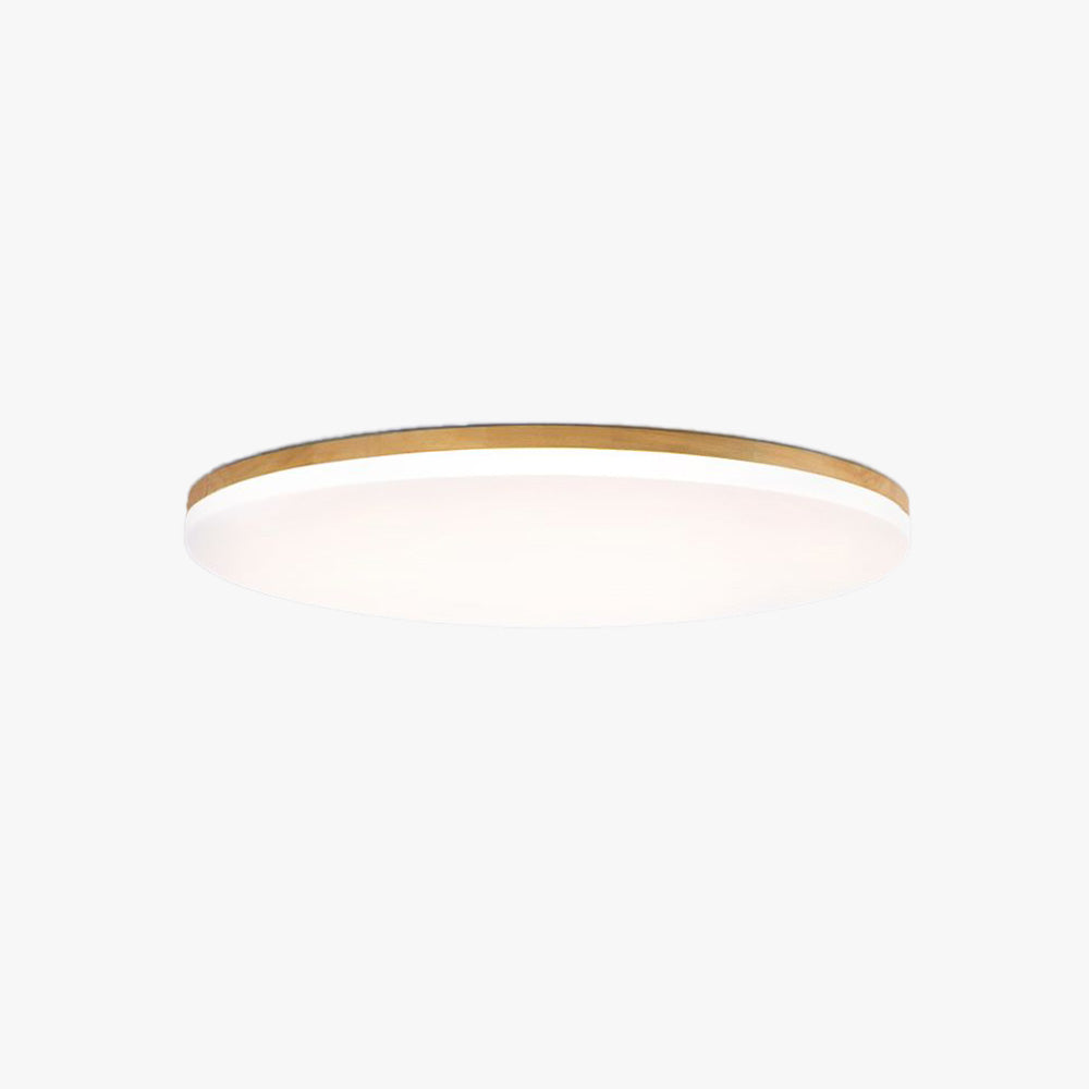 Lampa Sufitowa Norev Slim Okrągła z Drewnianą Ramą