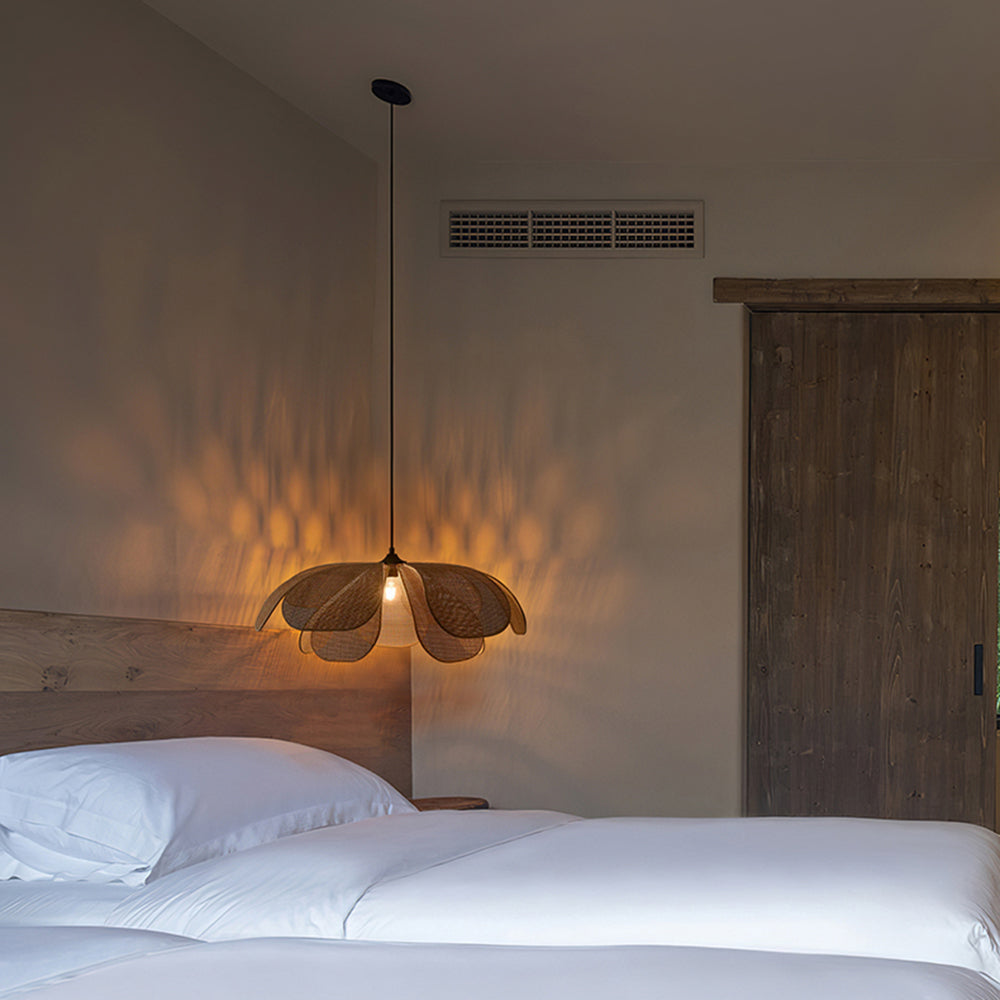 Lampa Wisząca Seli Ręcznie Robiona, Plecionka Rattanowa/Wierzbowa