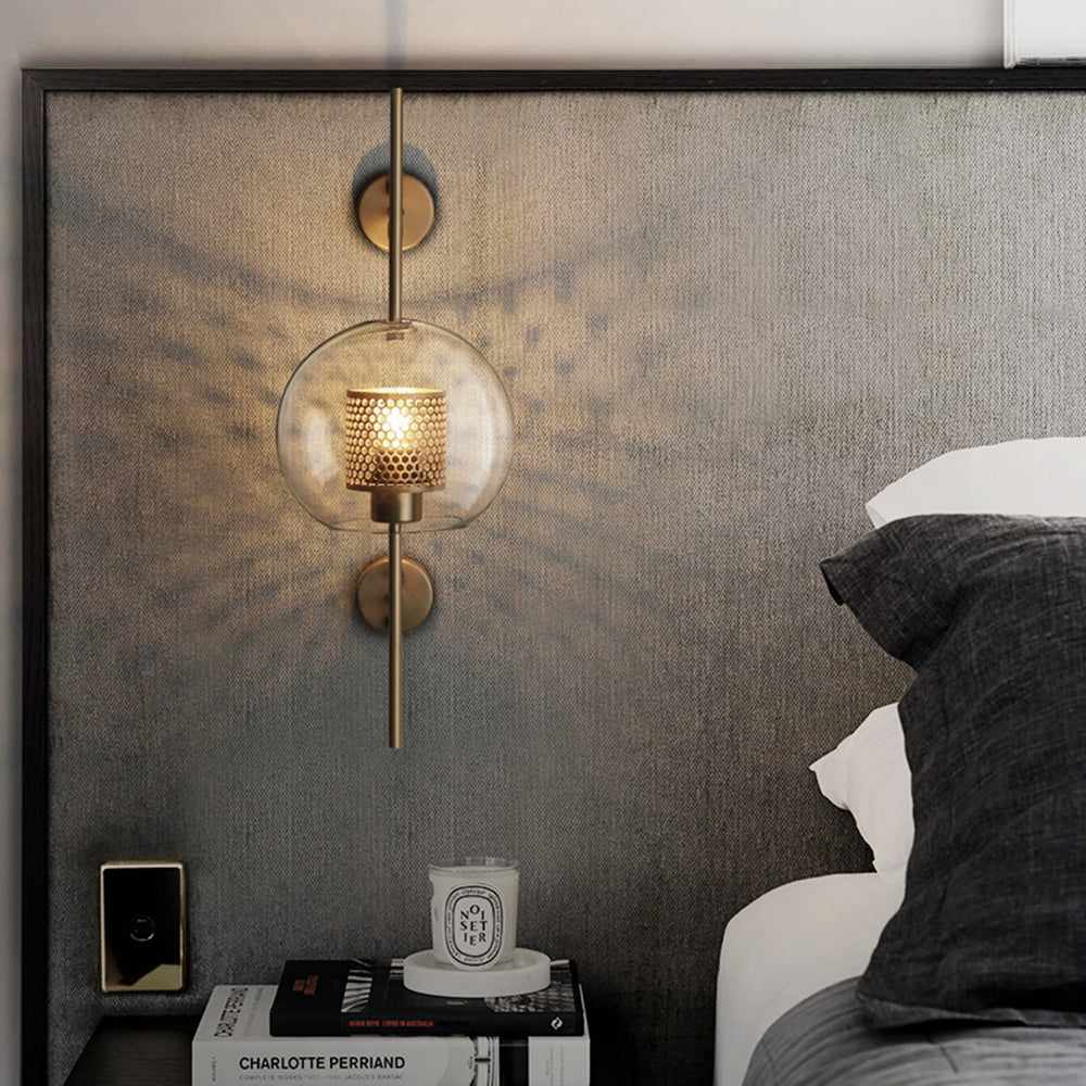 Seniq Industrialna Elegancka Szklana Lampa Ścienna