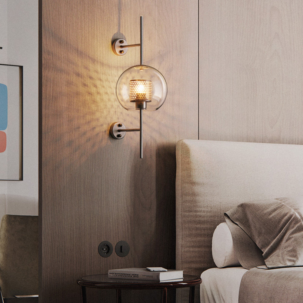 Seniq Industrialna Elegancka Szklana Lampa Ścienna