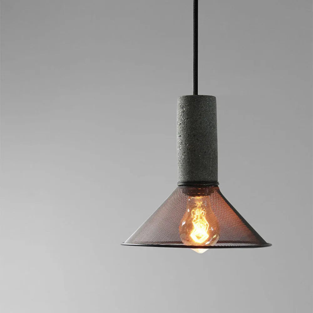 Vireth Lampa Wisząca Industrialna Cylindryczna Cementowa