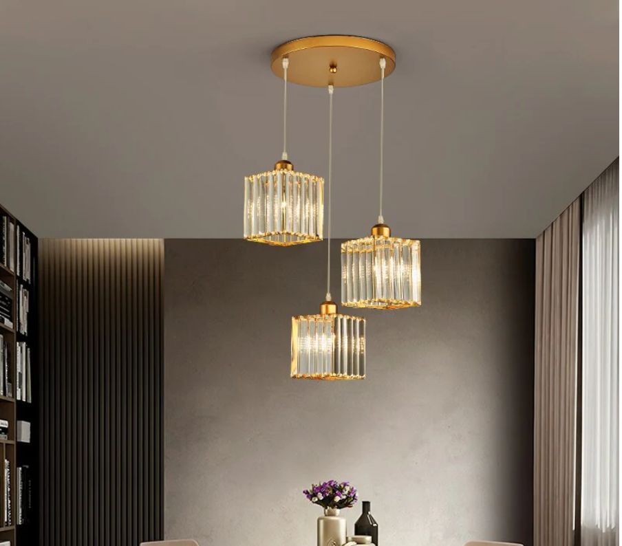 Lampa Wisząca Maruvo Nowoczesna Klastrowa Cylindryczne Szkło