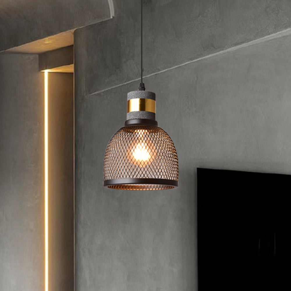 Vireth Lampa Wisząca Industrialna Cylindryczna Cementowa