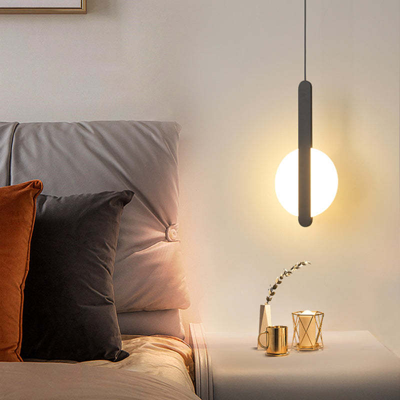 Kori Nowoczesna Lampa Wisząca LED Czarno/Biała do Salonu