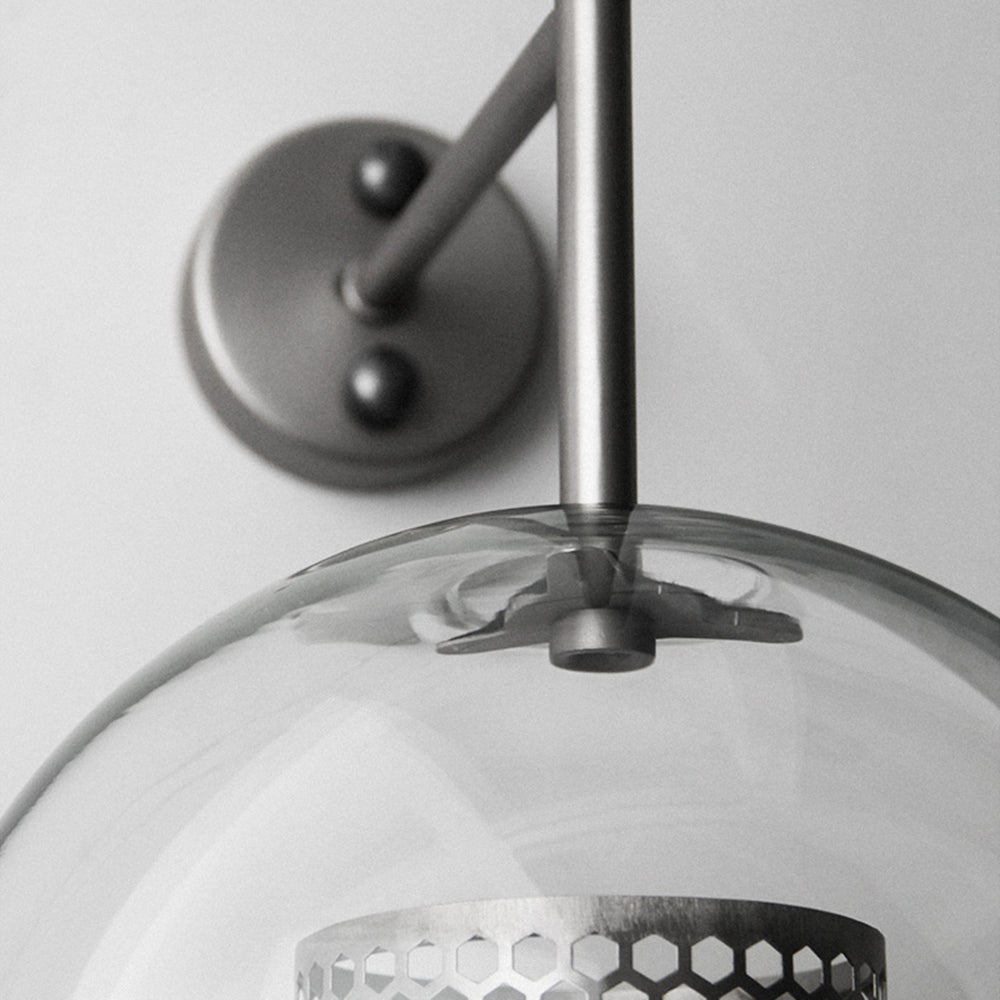 Seniq Industrialna Elegancka Szklana Lampa Ścienna