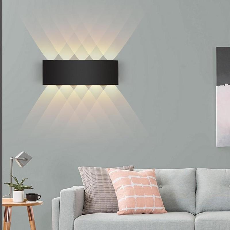 Lampa ścienna Nirex Nowoczesna Prostokątna Zewnętrzna Fala Wodna