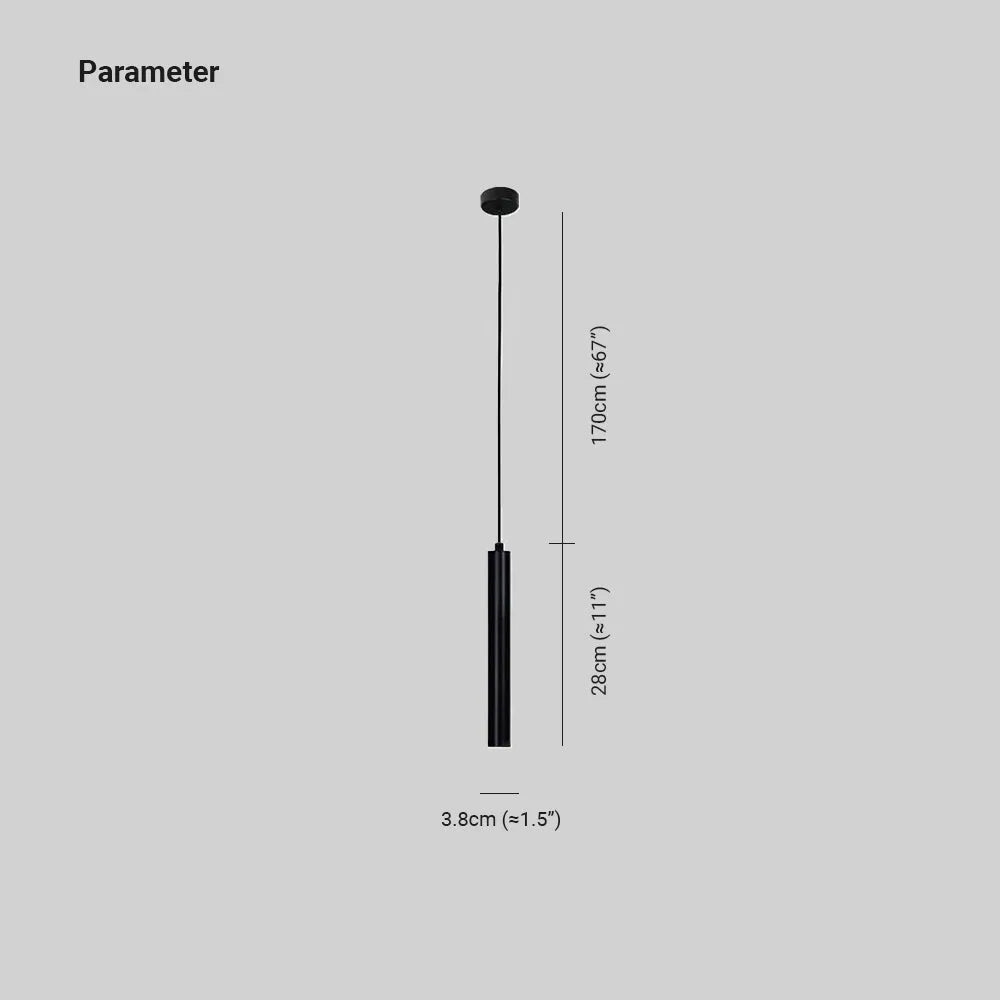 Selvor Lampa Wisząca Minimalistyczna Liniowa Czarna