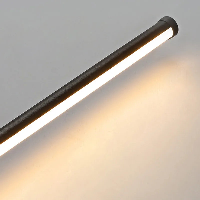 Ravel Minimalistyczna Obrotowa Liniowa Wewnętrzna Lampa Ścienna, Czarna