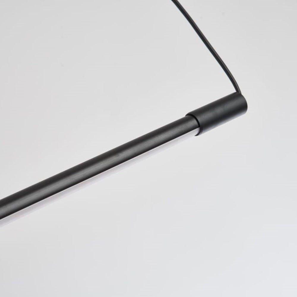 Lampa Wisząca Miren Minimalistyczna Liniowa Czarna