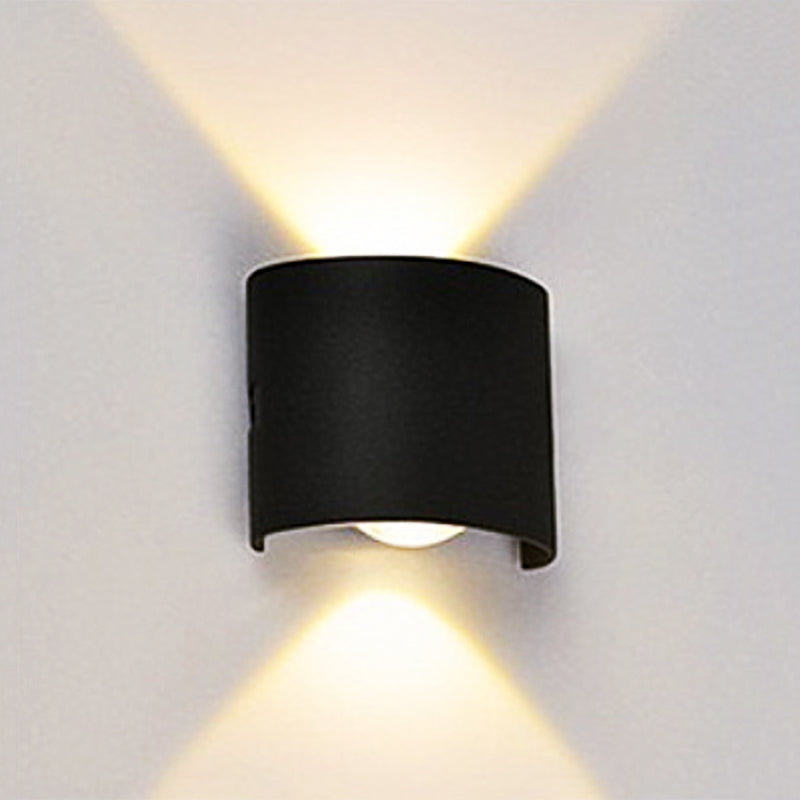Lampa ścienna Nirex Nowoczesna Prostokątna Zewnętrzna Fala Wodna