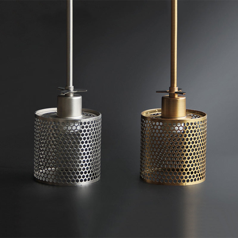 Nerel Współczesna Złota Lampa Wisząca, Szklana, Kula/Cylindryczna