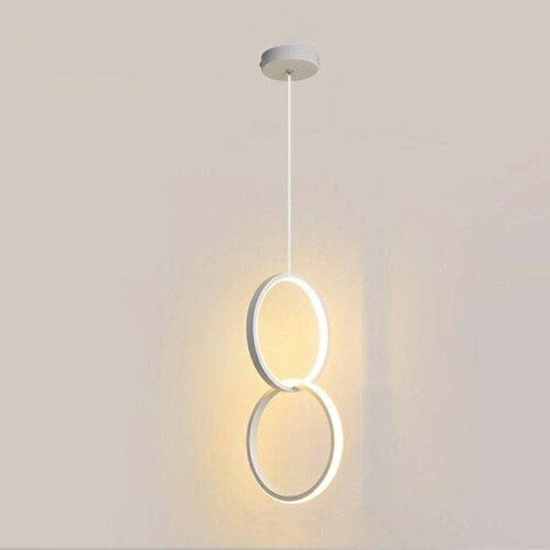 Kori Nowoczesna Lampa Wisząca LED Czarno/Biała do Salonu