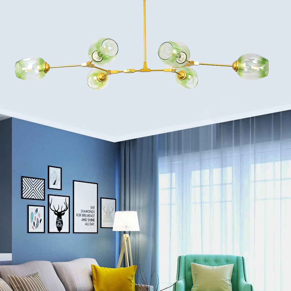 Zerin Nordycka Nowoczesna Szklana Lampa Wisząca z Przezroczystymi Bańkami