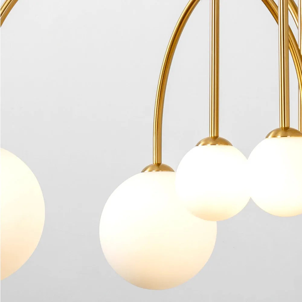 Lampa Wisząca Arvyn z Podwójną Szklaną Bańką