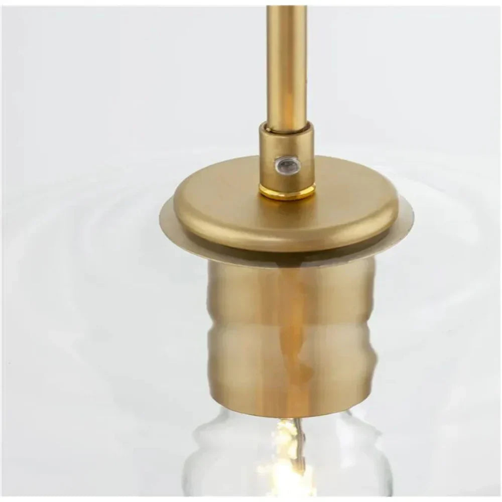 Virelo Lampa Wisząca Szkło Przezroczyste/Bursztynowe Diament