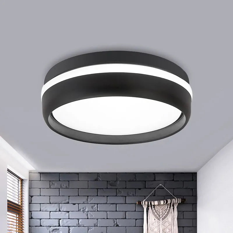 Lampa sufitowa Lenior Czarna Okrągła