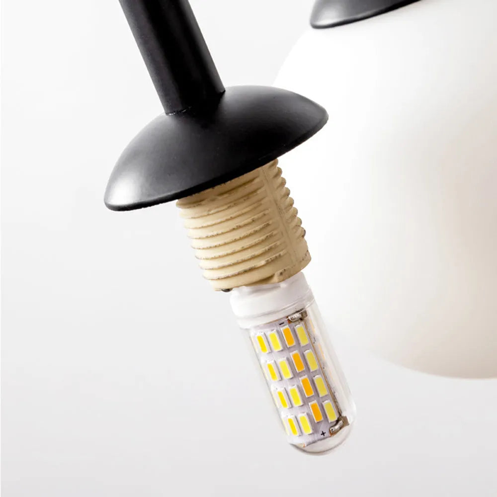 Lampa Wisząca Arvyn z Podwójną Szklaną Bańką