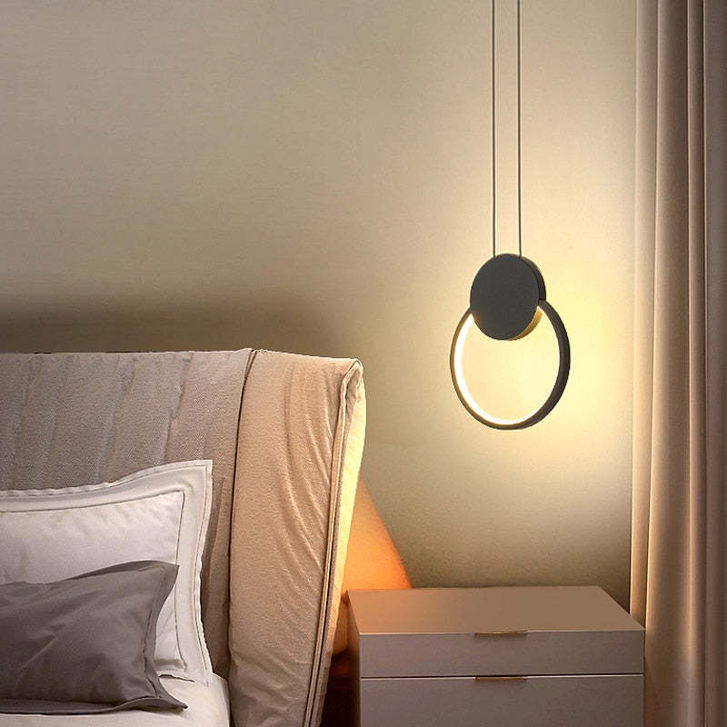 Kori Nowoczesna Lampa Wisząca LED Czarno/Biała do Salonu