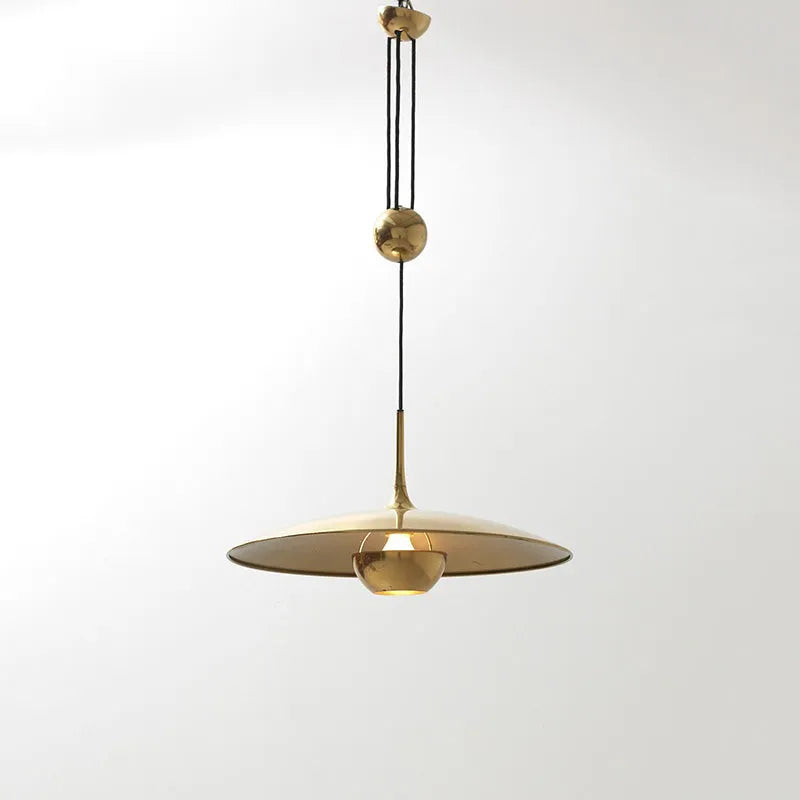 Minimalistyczna lampa wisząca Kiren, złota