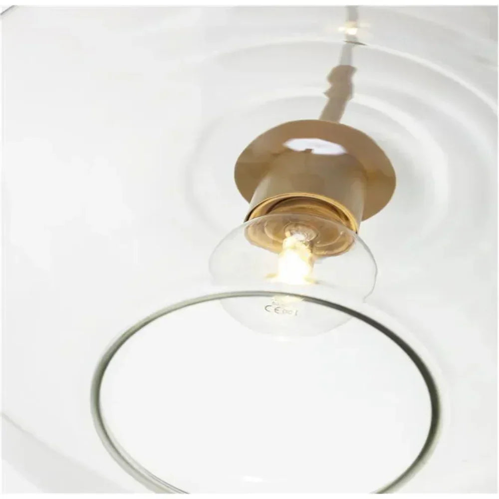Virelo Lampa Wisząca Szkło Przezroczyste/Bursztynowe Diament