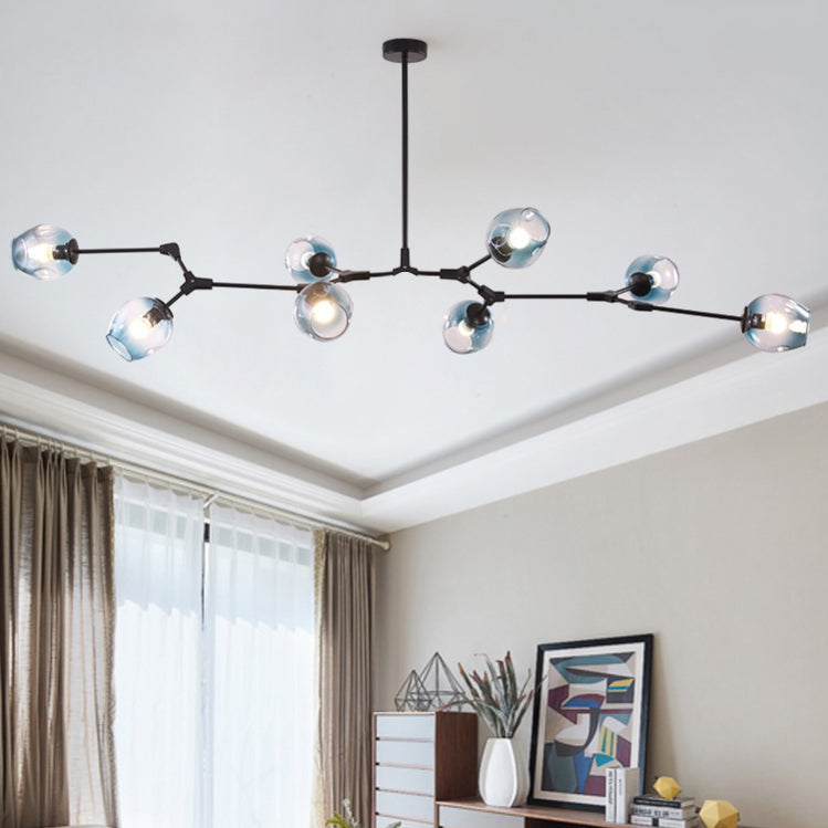 Zerin Nordycka Nowoczesna Szklana Lampa Wisząca z Przezroczystymi Bańkami