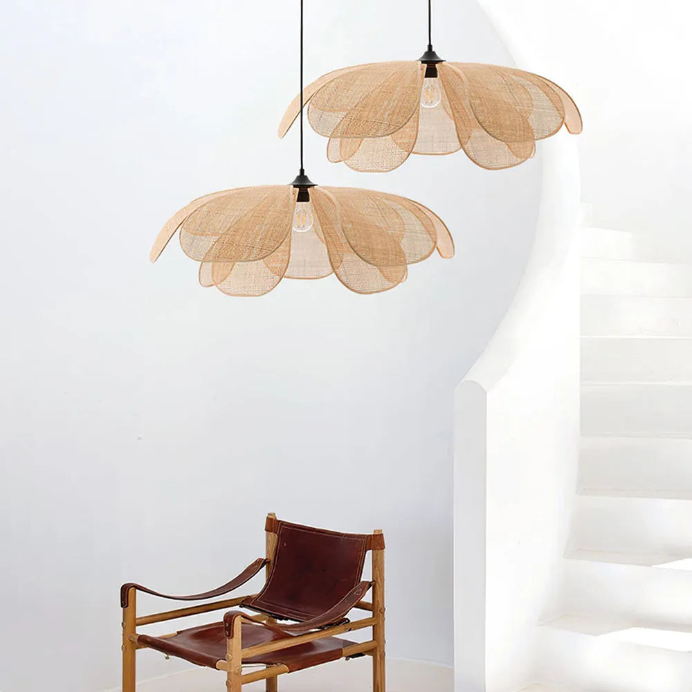 Lampa Wisząca Seli Ręcznie Robiona, Plecionka Rattanowa/Wierzbowa