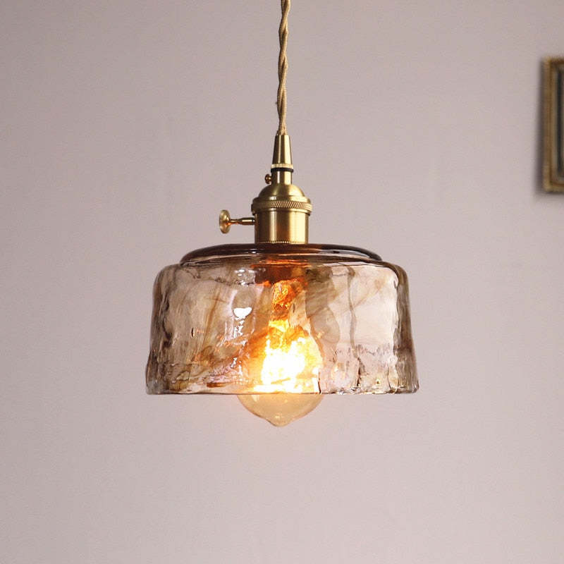 Lampa wisząca Evin Szkło&Mosiądz