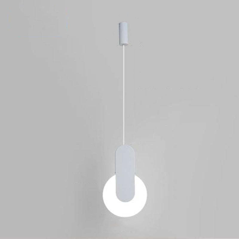 Kori Nowoczesna Lampa Wisząca LED Czarno/Biała do Salonu