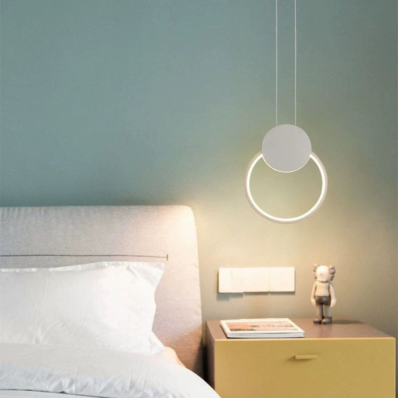 Kori Nowoczesna Lampa Wisząca LED Czarno/Biała do Salonu