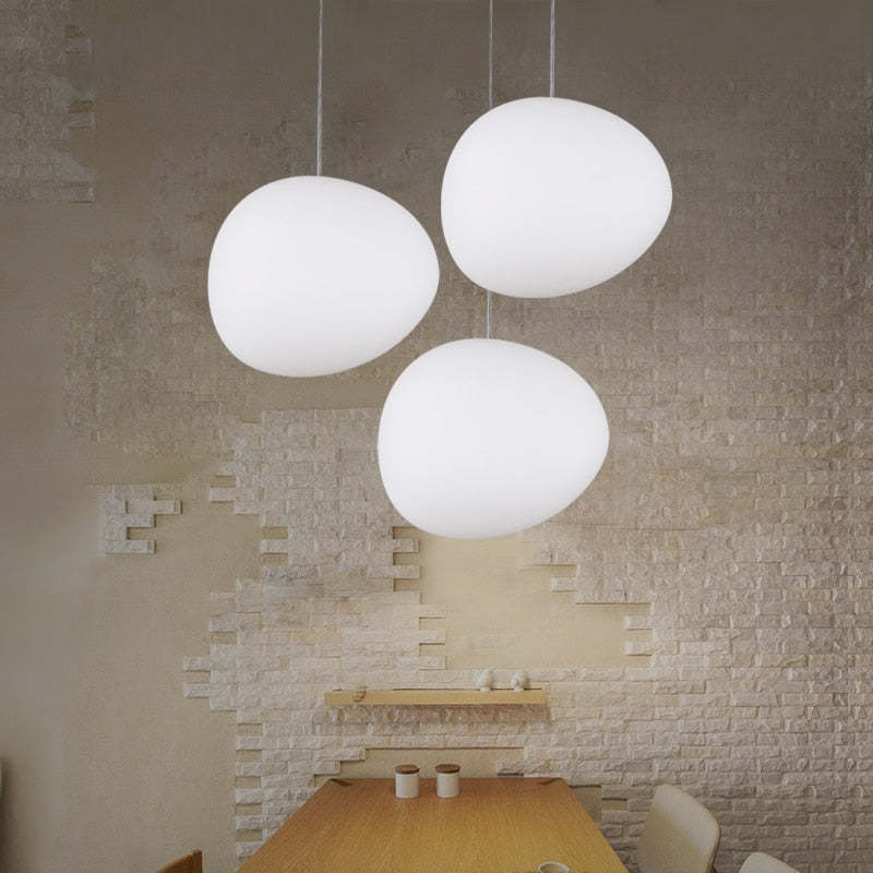 Elvora Lampa Wisząca Elegancka Szklana Kula w Kształcie Jajka