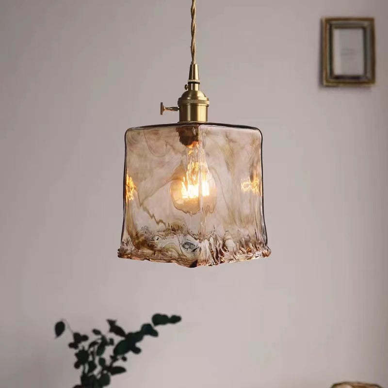 Lampa wisząca Evin Szkło&Mosiądz