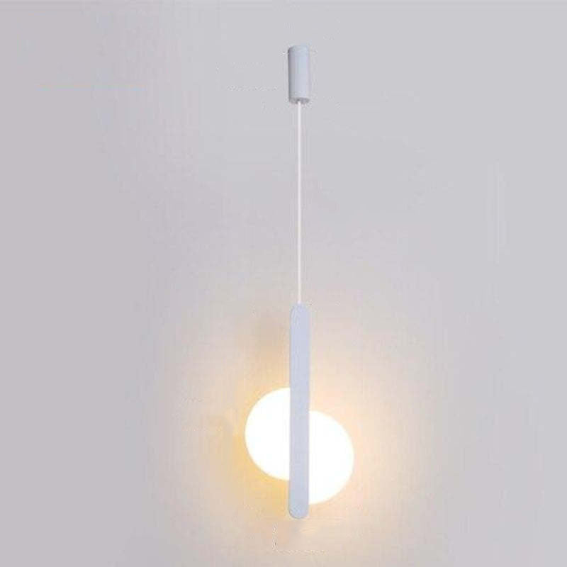 Kori Nowoczesna Lampa Wisząca LED Czarno/Biała do Salonu
