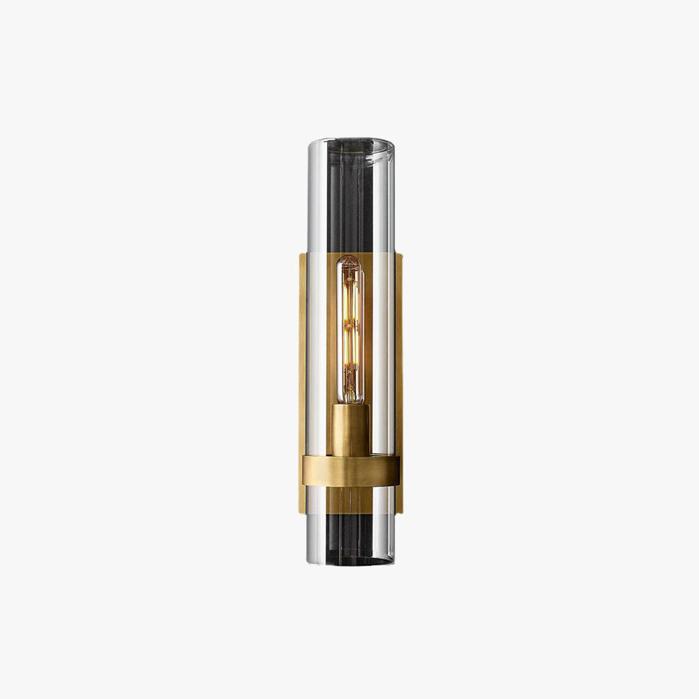 Zenil Szklany Cylinder Nowoczesna Lampa Ścienna