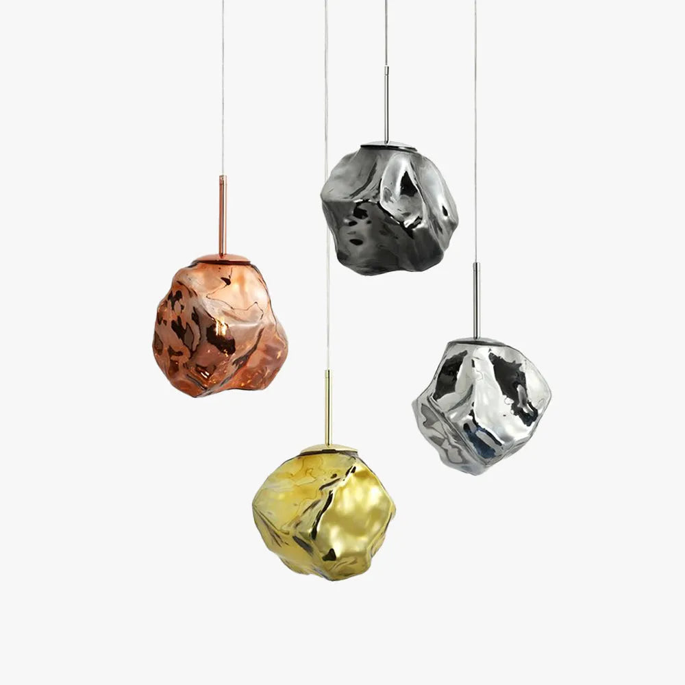 Kovire Szklana Lampa Wisząca, 4 Kolory