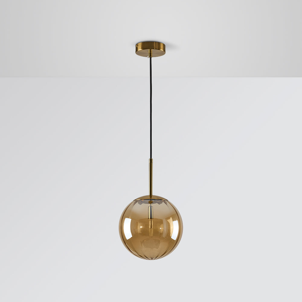 Lampa wisząca Elsyn, szklana kula, nowoczesna