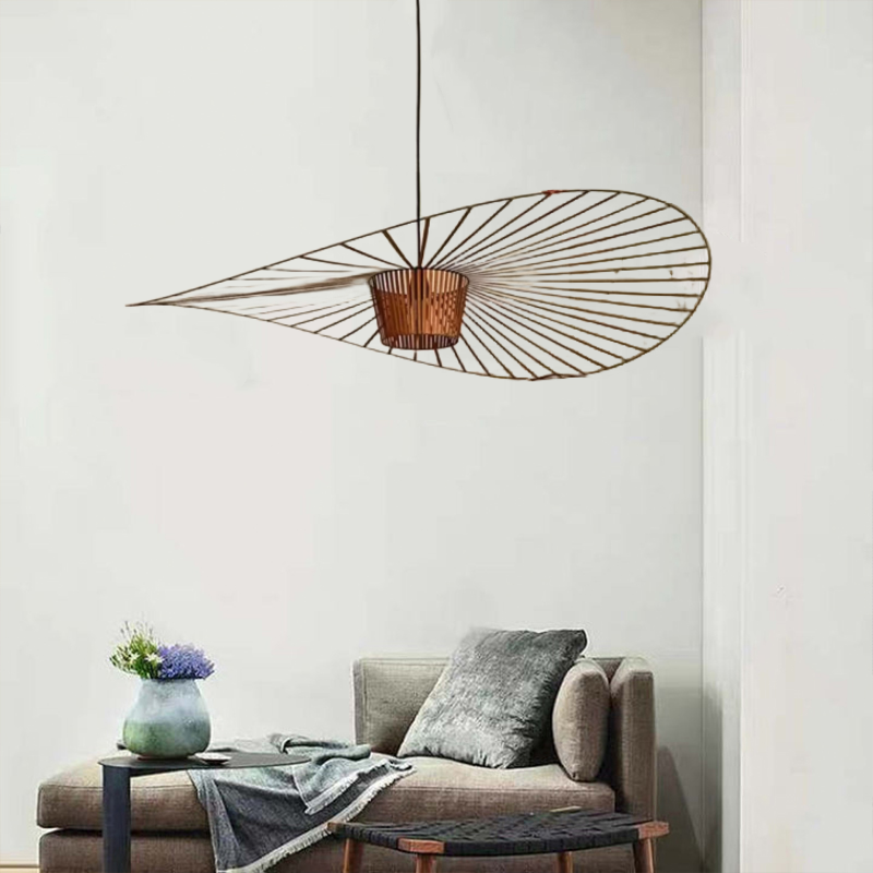 Lampa wisząca Xelion Nowoczesna Kwiatowa Tkanina Czarna/Biała/Złota/Brązowa