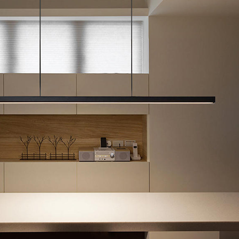 Eron Minimalistyczna Klasyczna Czarno-Biała Liniowa Lampa Wisząca