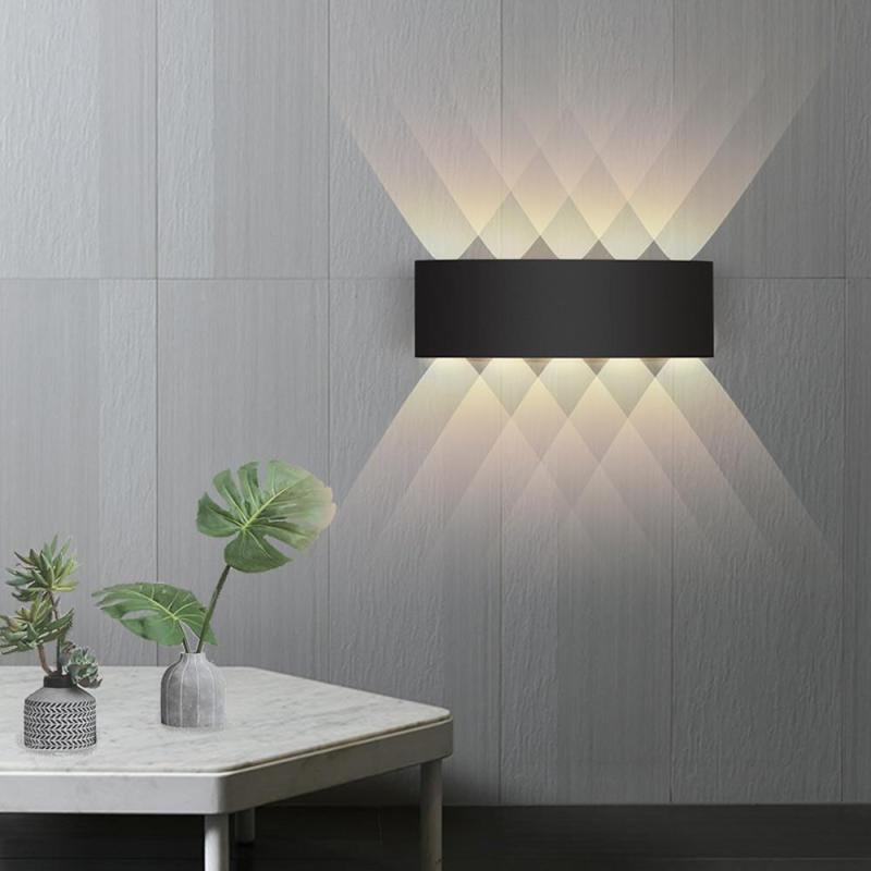 Lampa ścienna Nirex Nowoczesna Prostokątna Zewnętrzna Fala Wodna