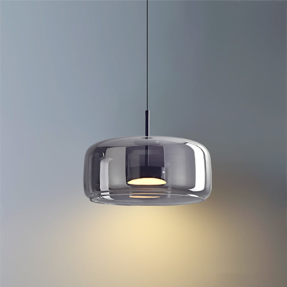 Lioren Lampa Wisząca Nowoczesna Szklana Przezroczysta/Dymna/Bursztynowa