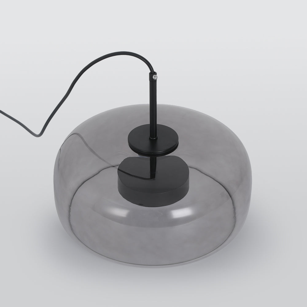 Lioren Lampa Wisząca Nowoczesna Szklana Przezroczysta/Dymna/Bursztynowa