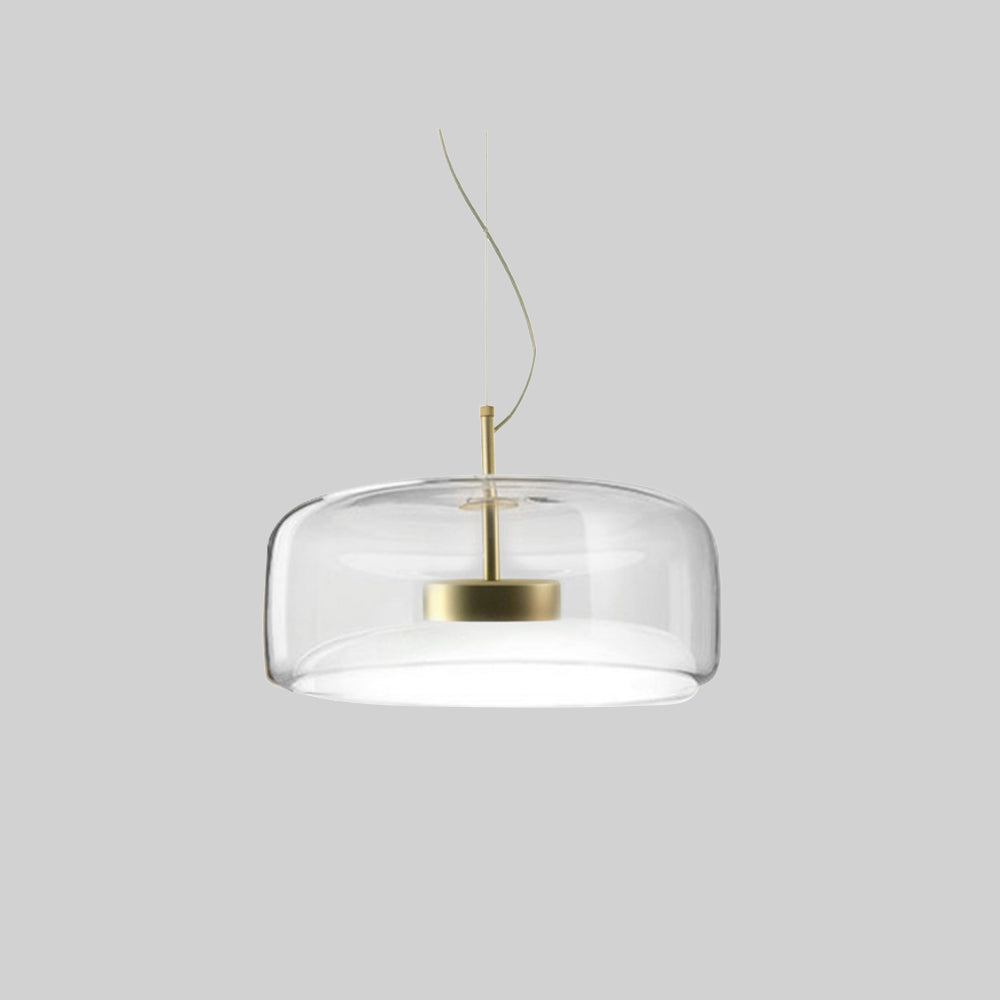 Lioren Lampa Wisząca Nowoczesna Szklana Przezroczysta/Dymna/Bursztynowa