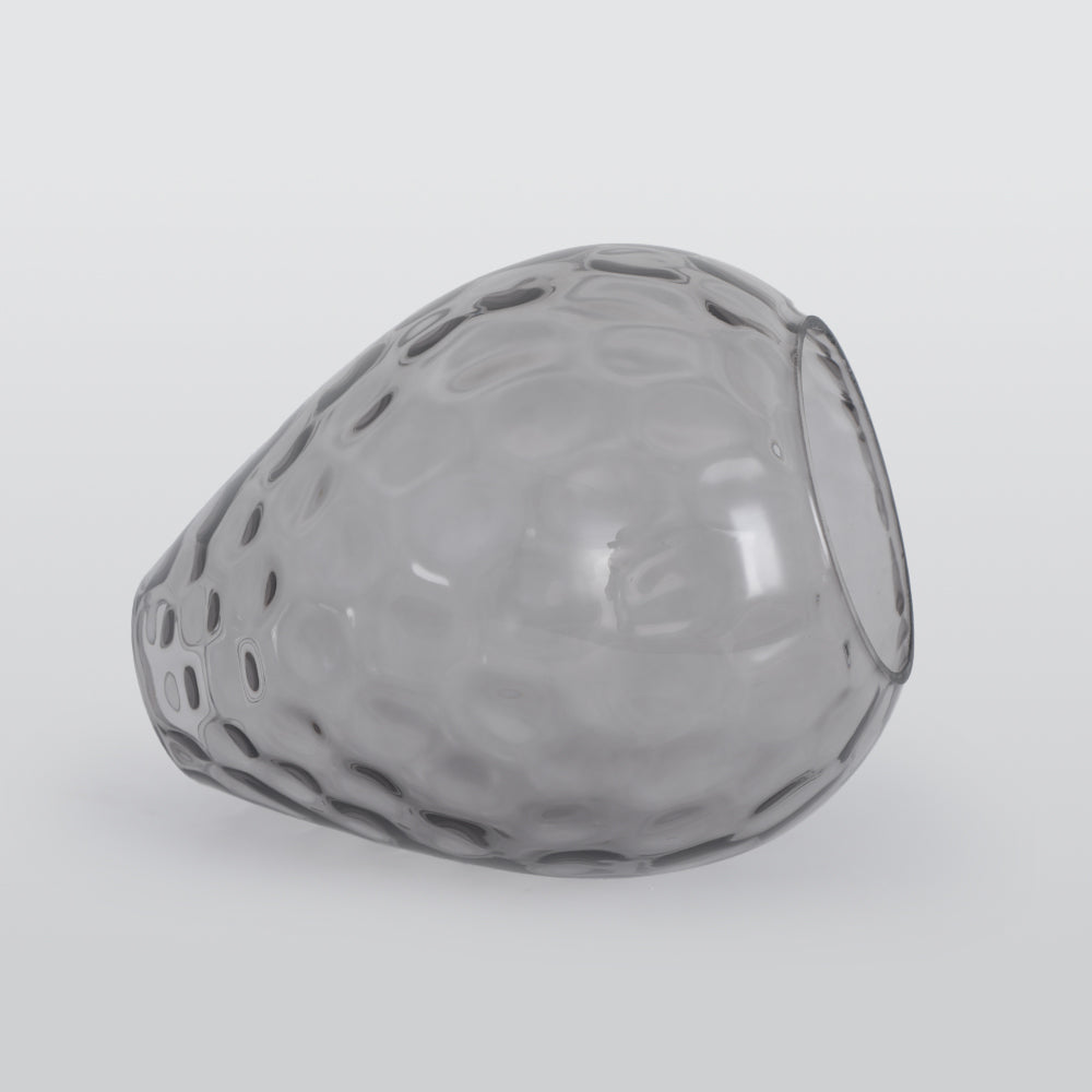Lampa wisząca Alverin Szklana Drewniana Bursztynowa