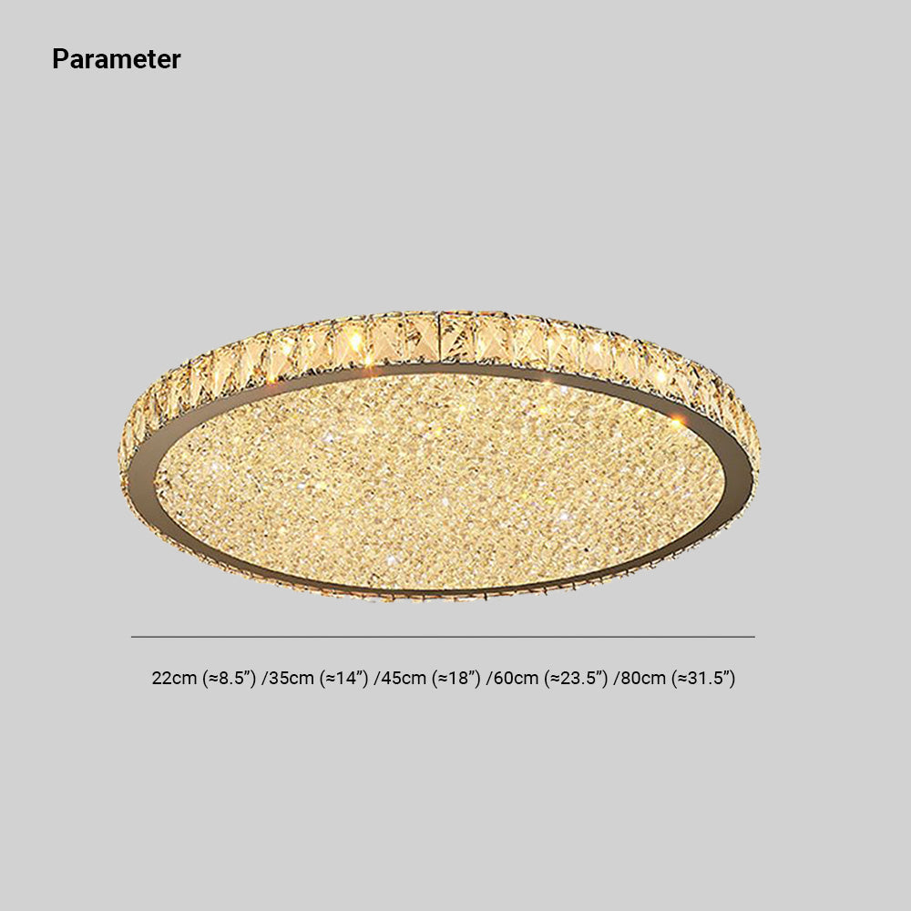 Lampa Sufitowa Dorven Luksusowy Kryształ