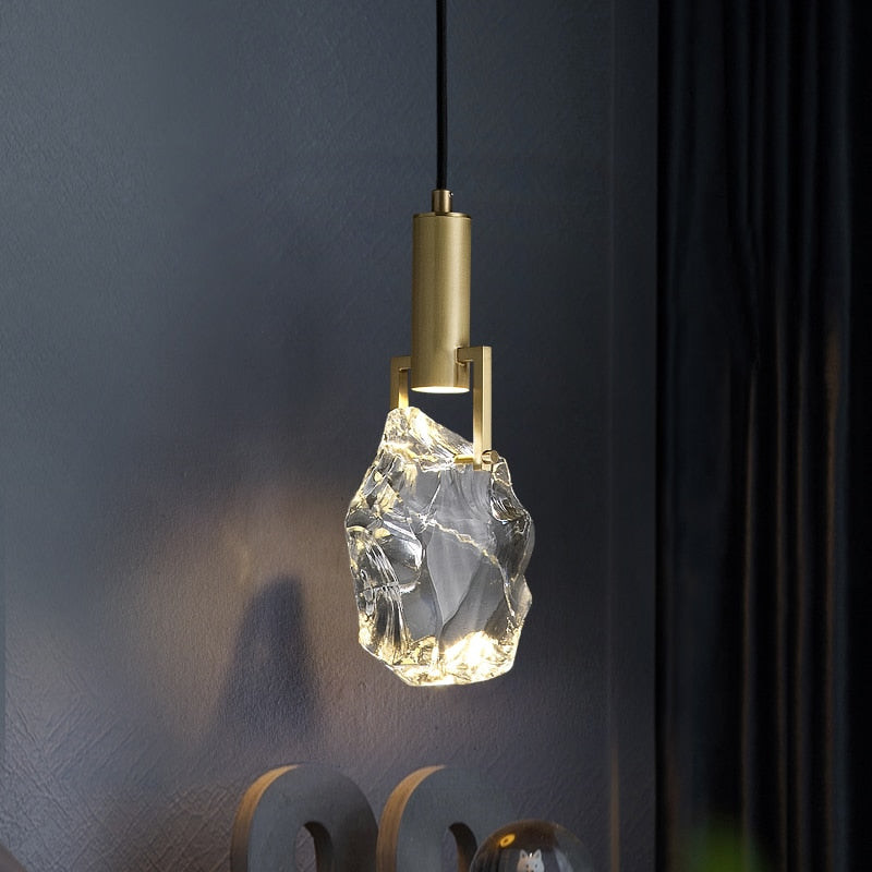 Lampa wisząca Elquin Kryształowa Cylindryczna