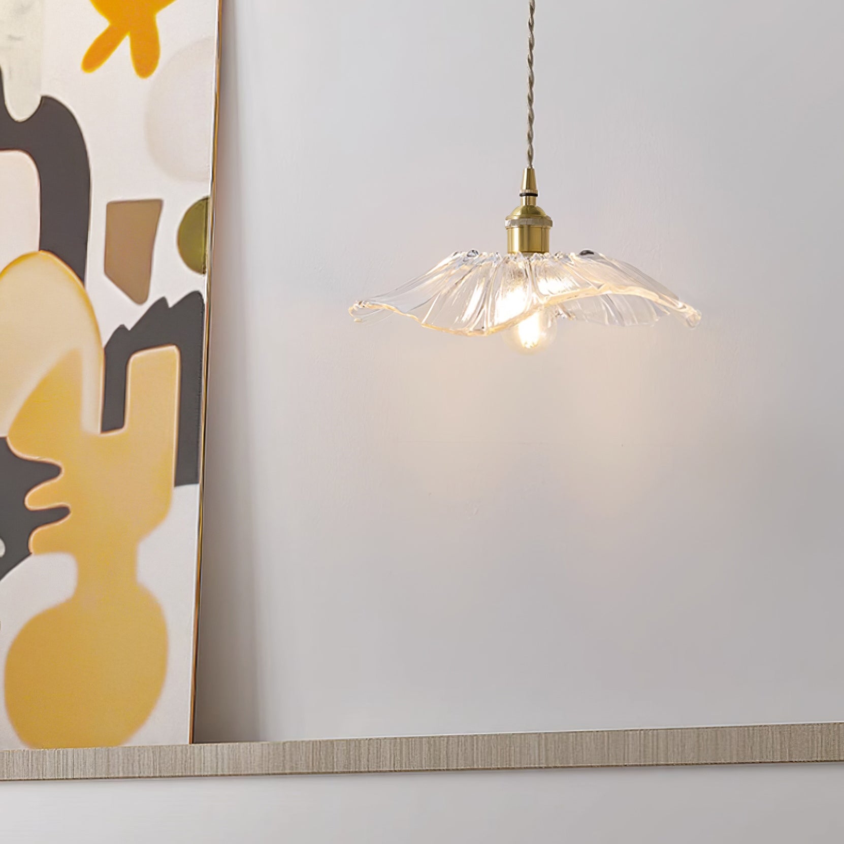 Lampa Sufitowa/Wisząca Lavor Flower ze Szkła